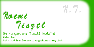 noemi tisztl business card
